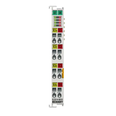 Beckhoff EL3314-0010 EtherCAT Terminal, 4-channel analog input, temperature, thermocouple, 24 bit, high-precision