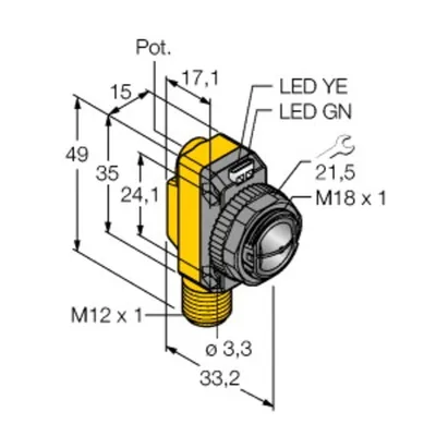Turck QS18VP6CV15Q8