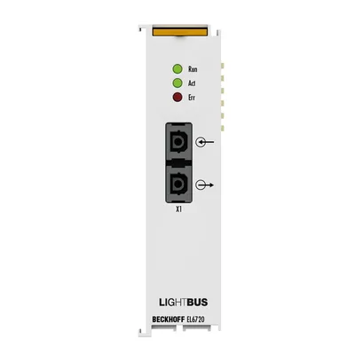 Beckhoff EL6720 EtherCAT Terminal, 1-channel communication interface, Lightbus, master