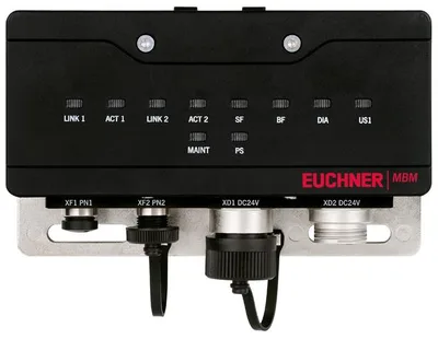 Euchner MBM-PN-S4-MLI-3B-169765 Bus module MBM-PN (M12 connection, D-coded, Power 7/8")