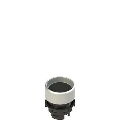 Pizzato E2 1PU2P1290 Spring-return black booted pushbutton