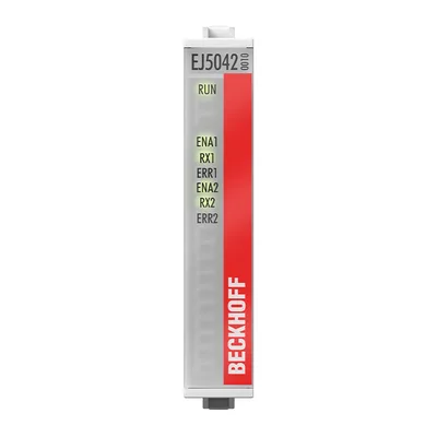 Beckhoff EJ5042-0010 EtherCAT plug-in module, 2-channel encoder interface, BiSS-C, without sensor supply