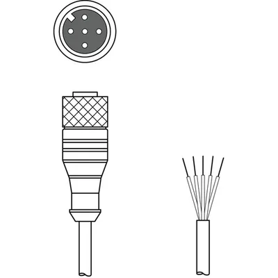 Leuze electronic KD S-M12-5A-P1-150