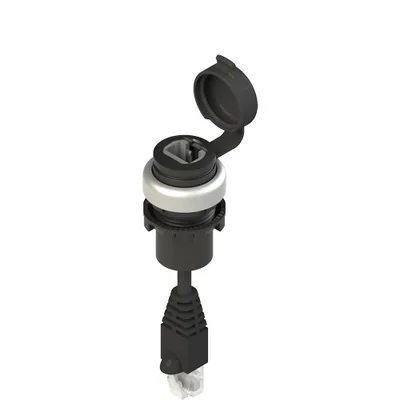 Pizzato E2 1RJ459AN2.5 RJ45 socket EROUND series