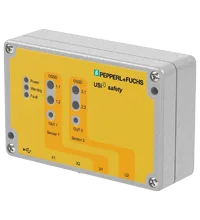 Pepperl+Fuchs USI-F262-2E5-V19-S2D3 Evaluation unit exclusively for the ultrasonic sensor system USi-safety