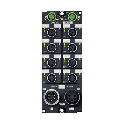 Beckhoff EP2038-0042 EtherCAT Box, 8-channel digital output, 24 V DC, 2 A, M12, with diagnostics