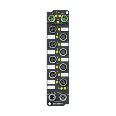 Beckhoff EP1008-0001 EtherCAT Box, 8-channel digital input, 24 V DC, 3 ms, M8
