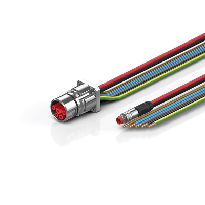 Beckhoff ZK7714-BW00-0xxx B23, ECP cable, PUR, 5 G 40 mm² + (1 x 4 x AWG22), drag chain suitable, key 2 (400 V AC)