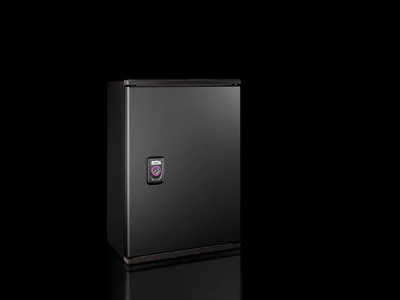 Rittal AX 9202.100 AX Ex enclosure, WHD: 250x350x150 mm, fibreglass-reinforced unsaturated polyester, with mounting plate, empty enclosure with hinged door