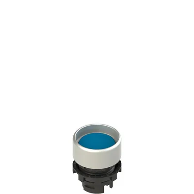 Pizzato E2 1PU2P6290 Spring-return blue booted pushbutton