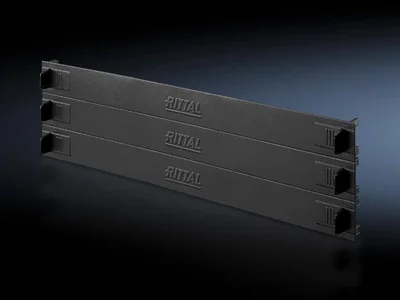 Rittal DK 7151.305 DK Kör panel, 19", 1U, vidasız, 3'lü pk