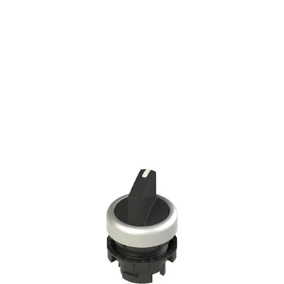 Pizzato E2 1SE12AVA19AB Short handle selector, 2 positions black with marking