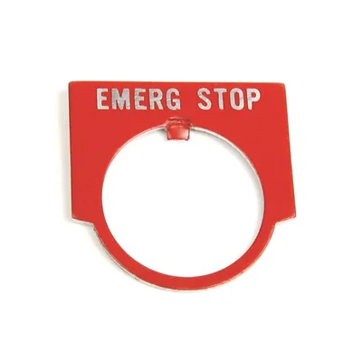 Allen Bradley 800MR-W624 22mm 800MR EMERG STOP Legend Plate