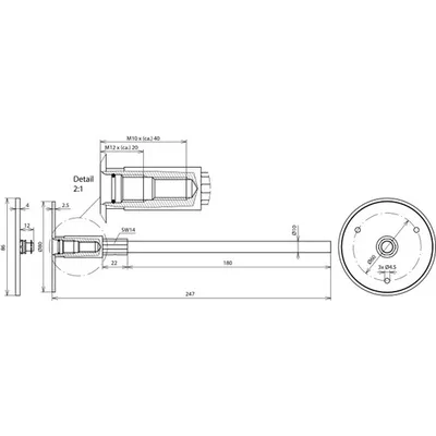 Dehn + Söhne EFPM M10 12 V4A L245 VP V2A