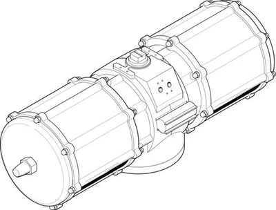 Festo DAPS-4000-090-RS1-F25 Döner Silindir|çeyrek dönüşlü aktüatör