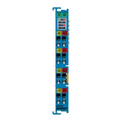Beckhoff ELX3202 EtherCAT Terminal, 2-channel analog input, temperature, RTD (Pt100), 16 bit, Ex i