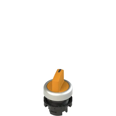 Pizzato E2 1SL12ECD89AB Illuminated short handle selector, 2 positions orange with marking