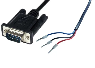 Seneca CS-DB9M-TIP-V RS485 serial cable (DB9M / test leads) for connection with VISUAL HMI with DB9F socket