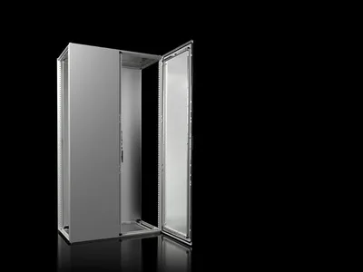 Rittal VX 8226.000 VX Modüler pano sistemi, GYD: 1200x2200x600 mm, çelik sac, montaj plakalı, ön tarafta çift kapılı