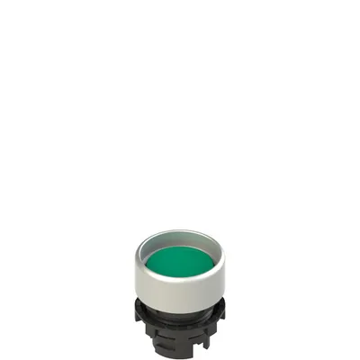 Pizzato E2 1PU2P4290 Spring-return green booted pushbutton