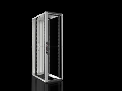 Rittal VX 5308.123 VX IT, 19" mounting angles, standard, front and rear, glazed door, WHD: 600 x 2000 x 1000 mm, 42 U