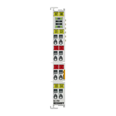 Beckhoff KL1704 Bus Terminal, 4-channel digital input, 120…230 V AC, 10 ms