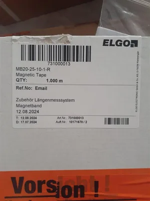 Elgo MB20-25-10-1-R Magnetic Tape