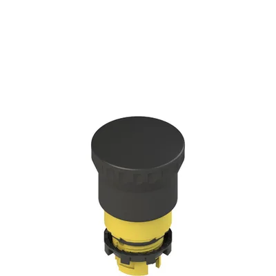 Pizzato E2 1PEPZ4511 Black mushroom pushbutton, push-pull
