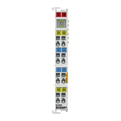 Beckhoff KL2404 Bus Terminal, 4-channel digital output, 24 V DC, 05 A, 2-wire connection