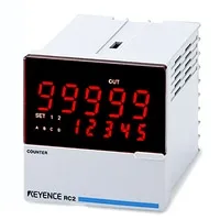 Keyence RC2-21K 72-mm□ 5-digit 7-segment LED, One-stage Preset, AC Power Supply