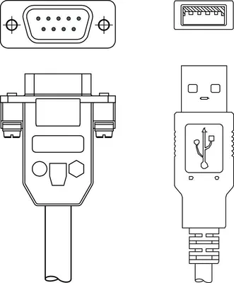Leuze KB-RS232-USB Adaptör kablosu
