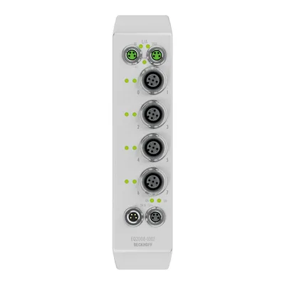 Beckhoff EQ2008-0002 EtherCAT Box, 8-channel digital output, 24 V DC, 05 A, M12, stainless steel