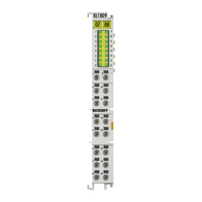 Beckhoff KL1809 Bus Terminal, 16-channel digital input, 24 V DC, 3 ms