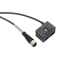 Pepperl+Fuchs VAZ-T1-FK-G10-F-1M-PUR-V1-G G10 junction block, LED status indication, AS-Interface to 1x M12 round plug connector