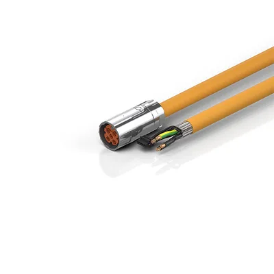 Beckhoff ZK4504-8027-xxxx Motor connection cable 10 mm² with M40 speedtec® plug, drag-chain suitable
