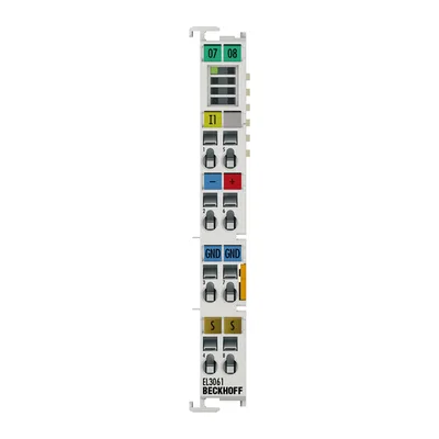 Beckhoff EL3061 EtherCAT Terminal, 1-channel analog input, voltage, 0…10 V, 12 bit, single-ended