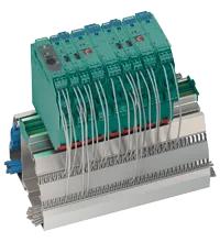 Pepperl+Fuchs K-DUCT-BU-UPR-03 Profile rail with UPR-03- * insert, 3 conductors, wiring comb field side, blue