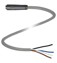 Pepperl+Fuchs V31-GR-6M-PUR Female cordset single-ended M8 snap-lock straight A-coded, 4-pin, PUR cable grey