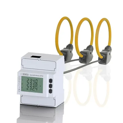 Seneca S604B-ROG KIT with S604B (versione BASIC) energy power meter and three Rogowski coils