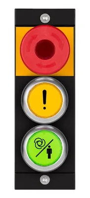 Euchner MSM-1-P-TA-BPP-I5-167902 Submodule MSM-1-P (illuminated emergency stop, 2 illuminated pushbuttons with symbol)