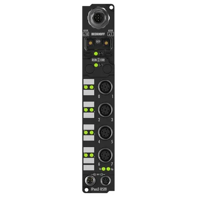Beckhoff IP2002-B520 Fieldbus Box, 8-channel digital output, DeviceNet, 24 V DC, 05 A, M12
