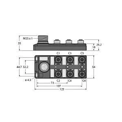 Turck TB-6M12-5P3-CS19T