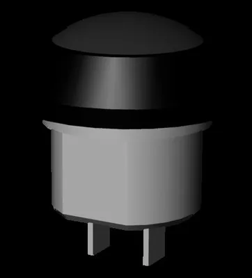 Euchner DRUCKTASTER SCHWARZ 1S Pushbutton, not illuminated