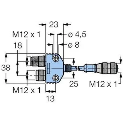 Turck VB2-RKC572-1M-FKM-FSM