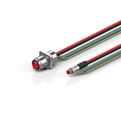 Beckhoff ZK7608-AS00-0xxx B17, ECP cable, PUR, 5 G 15 mm² + (1 x 4 x AWG22), drag chain suitable, key 2 (400 V AC)