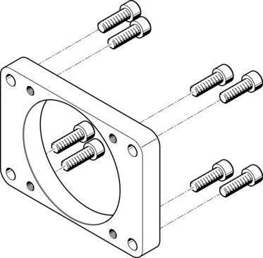 Festo EAMF-A-95B-100A Motor flanşı