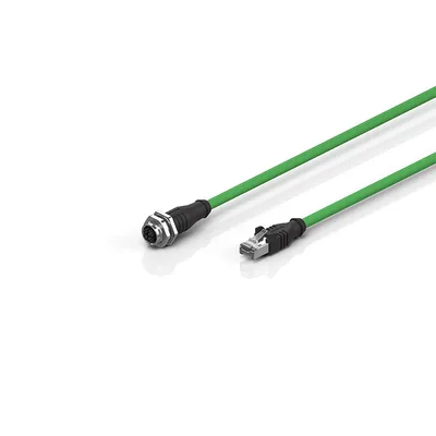 Beckhoff ZK1096-8691-0xxx Industrial Ethernet/EtherCAT G/G10 cable, Cat6/Cat6A, PUR, 4 x 2 x AWG26, fixed installation