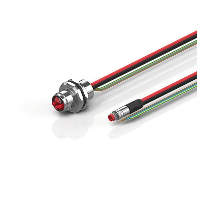Beckhoff ZK7606-AK00-0xxx B17, ECP cable, PUR, 3 G 15 mm² + (1 x 4 x AWG22), drag chain suitable, key 2 (230 V AC)