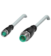 Pepperl+Fuchs V31-GM-1M-PVC-V1-G Cordset M8 socket straight to M12 plug straight A-coded, 4-pin, PVC cable grey