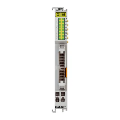 Beckhoff EL1872-0010 EtherCAT Terminal, 16-channel digital input, 24 V DC, 10 µs, ground switching, flat-ribbon cable